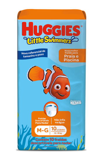 Fralda Huggies Little Swimmers M-G - 10 fraldas